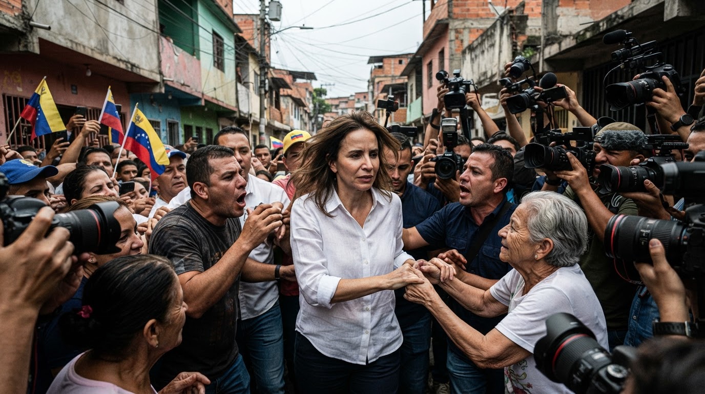 Machado Returns to Venezuela Under Asymmetric Terms