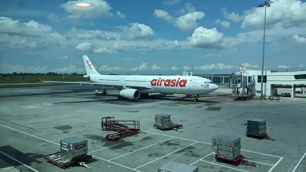 Air Asia A330 at gate at KLIA Terminal 2 Kuala Lumpur International Airport in Kuala Lumpur, Malaysia