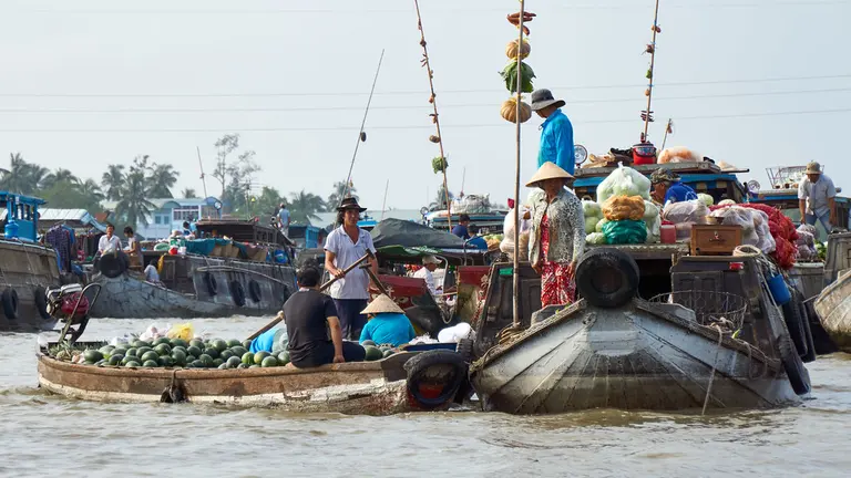 Life on Mekong river