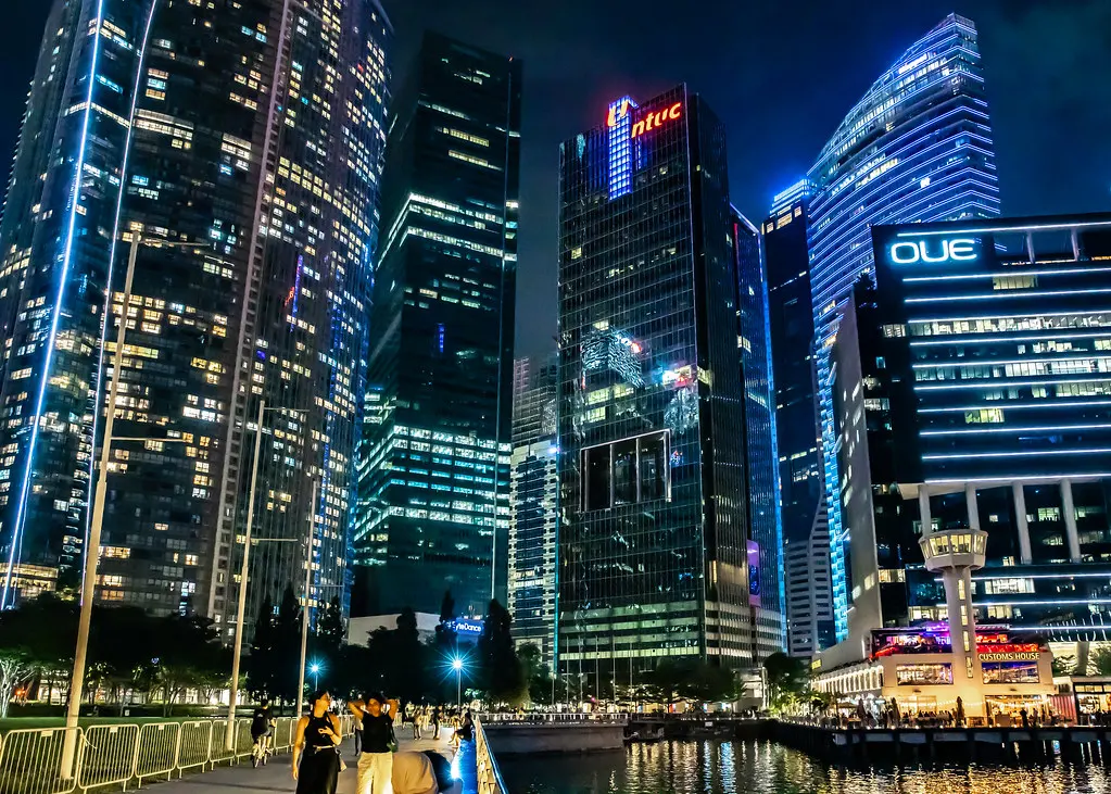 Singapore's business district