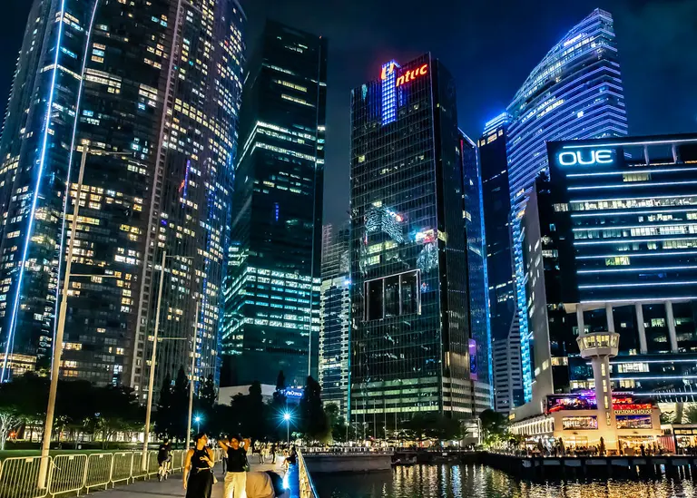 Singapore's business district