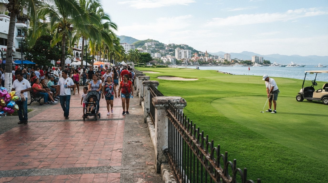 The Paved Promenade and the Private Fairway