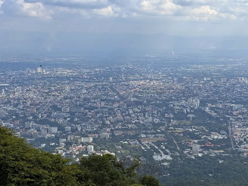 Chiang Mai city view from Wat Phra That Doi Suthep