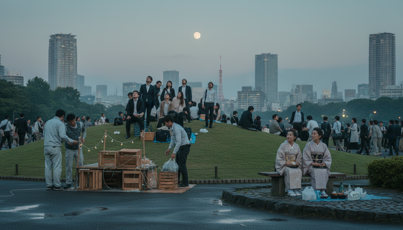 Tokyo's Moon-Gazing Redefines Tradition for the Urban Budget