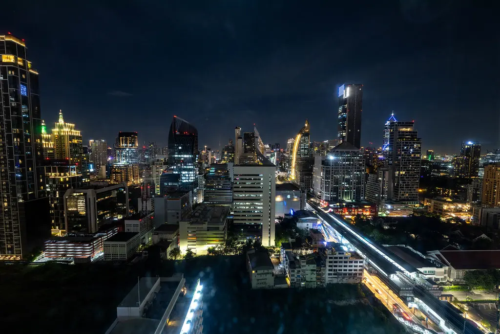 Bangkok City View Night Ploen Chit