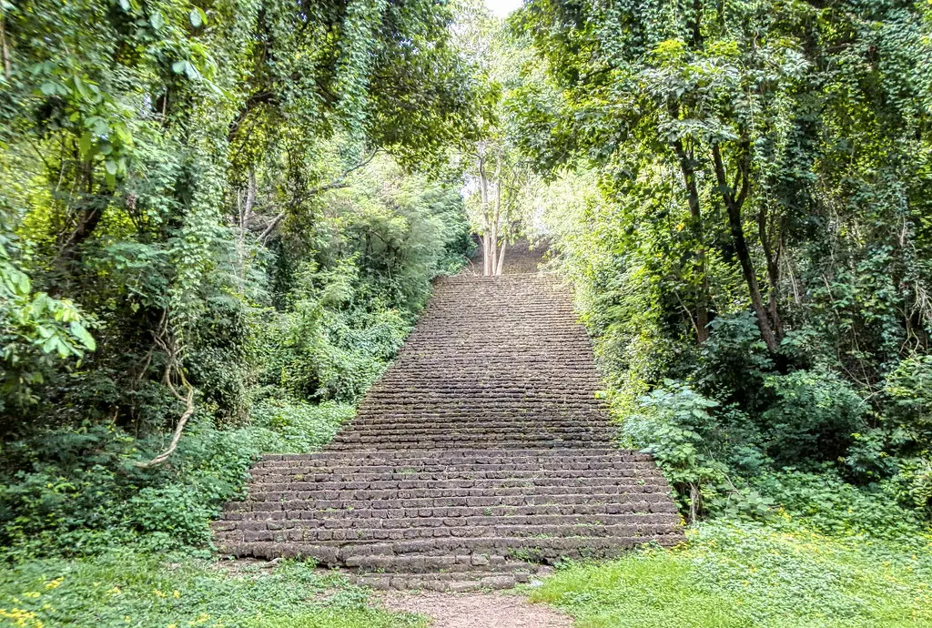 144 laterite steps (the way up)