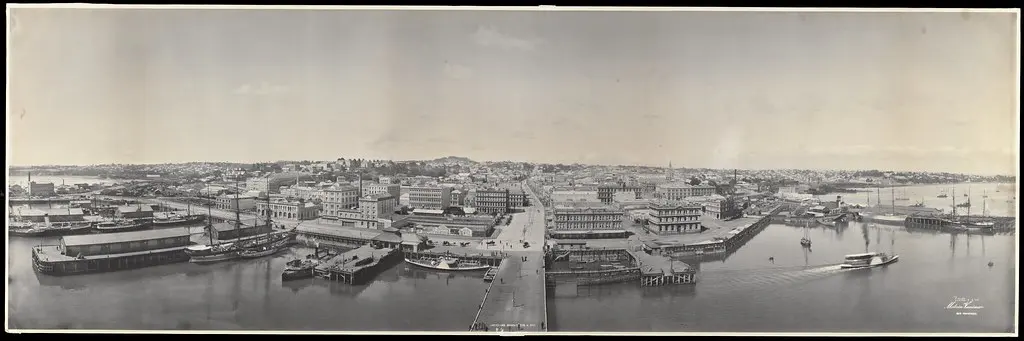 Panoramic photograph of Auckland City - 9 February 1903