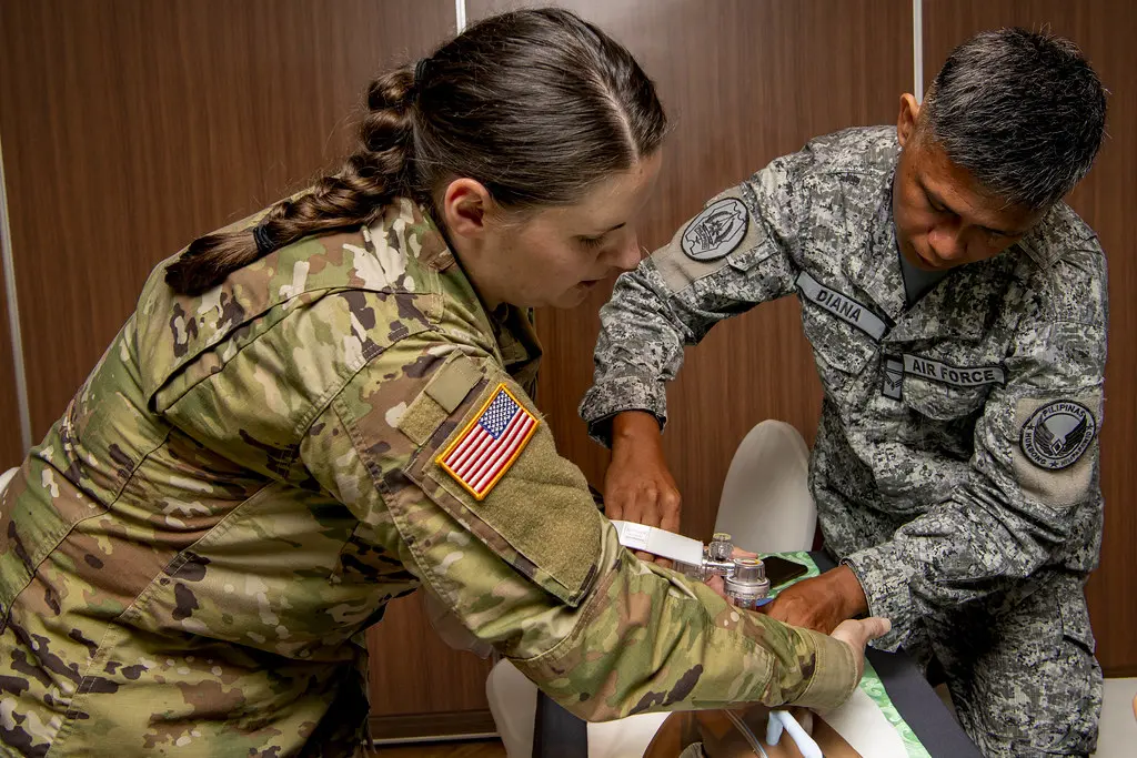 Pacific Partnership 2022 Medical Personnel Facilitate Neonatal Resuscitation Course. 220801-N-HI500-1008