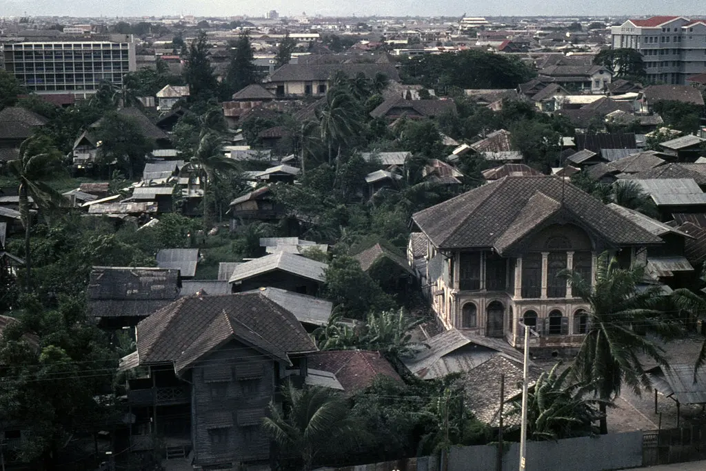TH Bangkok view from hotel room - 1963 (W63-A07-37)