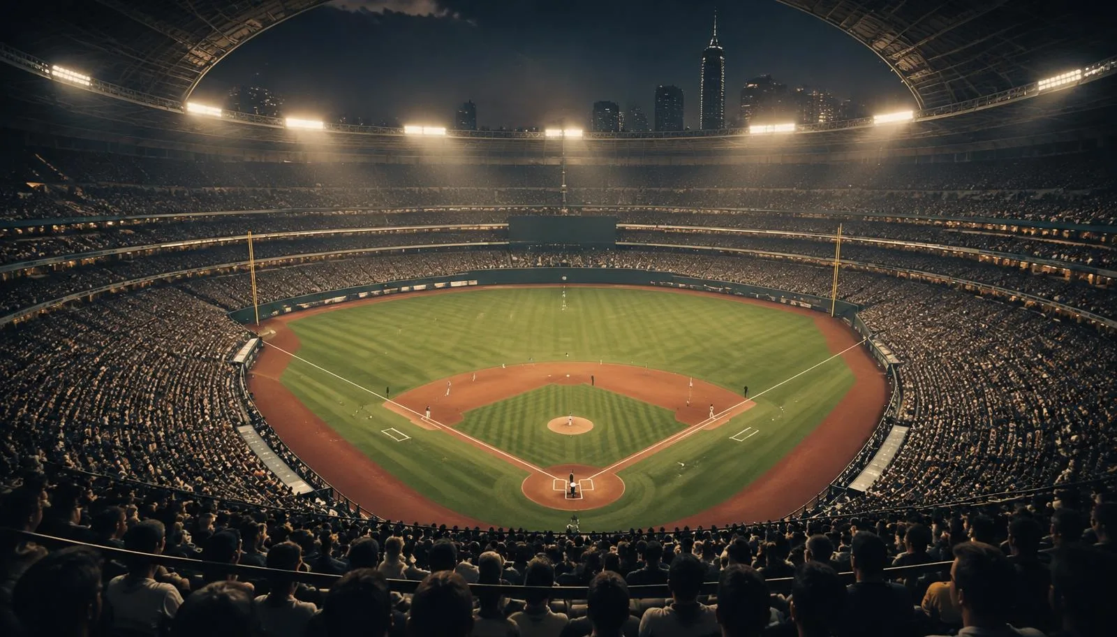 A packed domed baseball stadium in Taipei during a night game