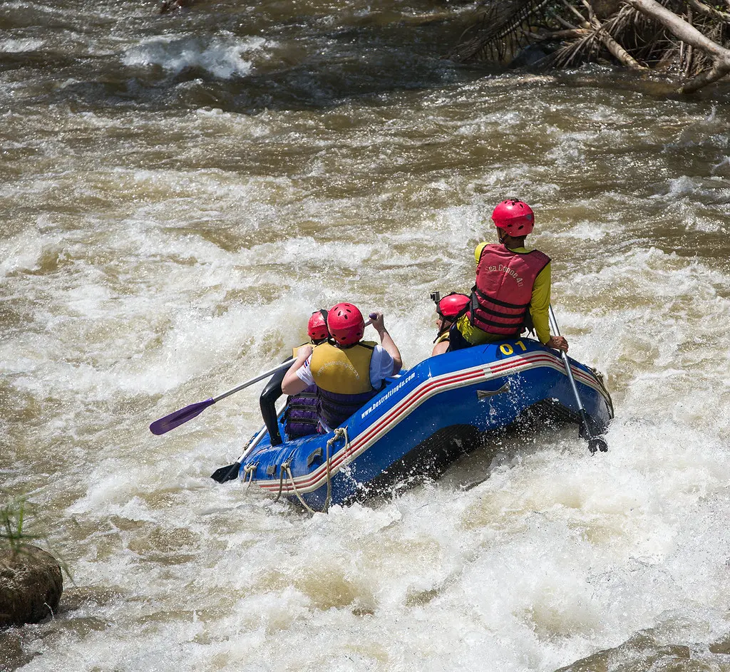 Whitewater rafting, Phuket island, Thailand