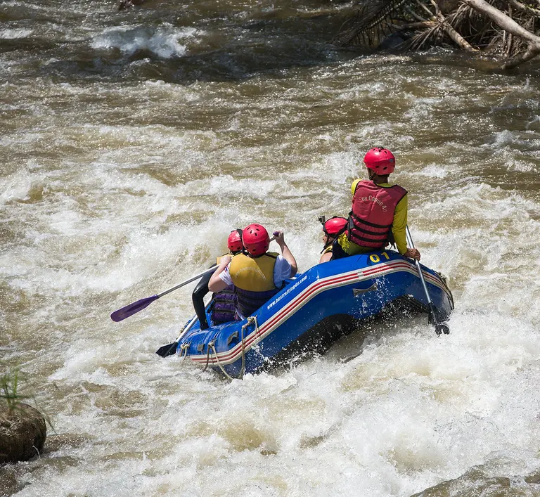 Whitewater rafting, Phuket island, Thailand