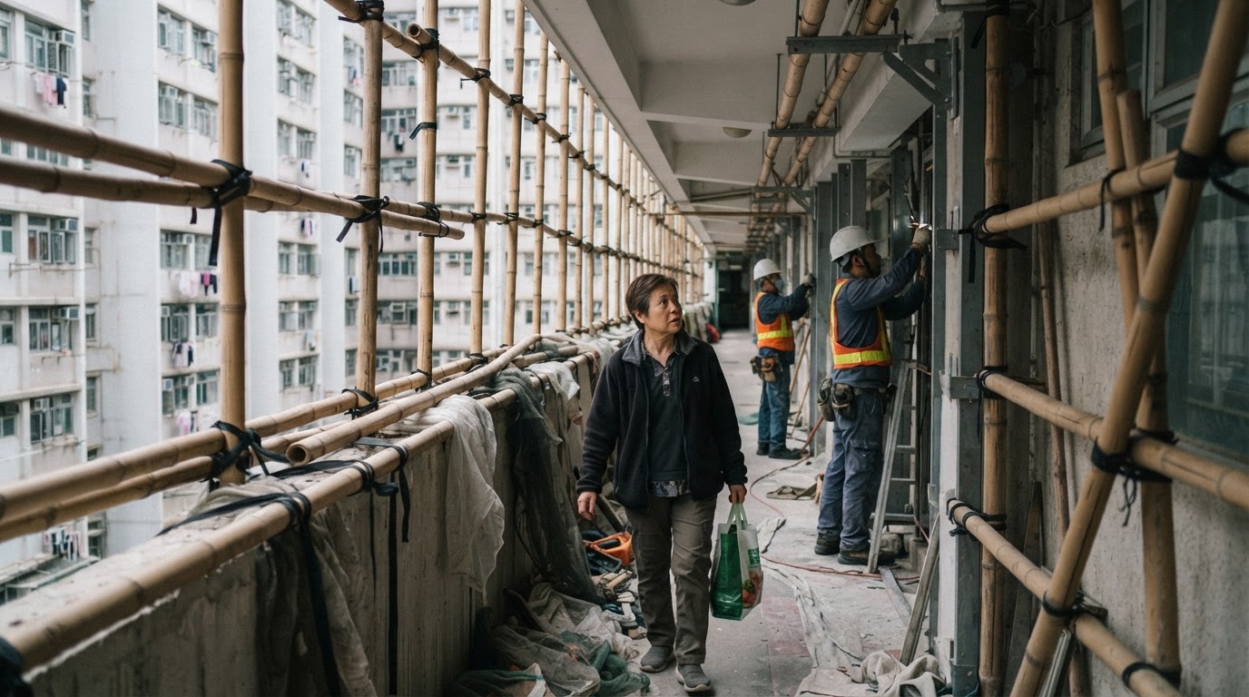 The Scaffolding Illusion at Wang Fuk Court