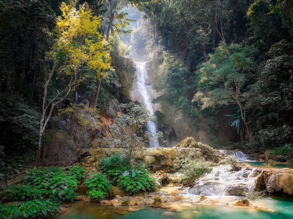 Luang Prabang waterfall Laos