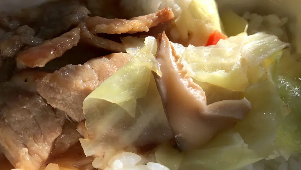5102383021Taiwanese Stir-Fried Pork Rice Lunchbox on China Airlines Flights to Hong Kong