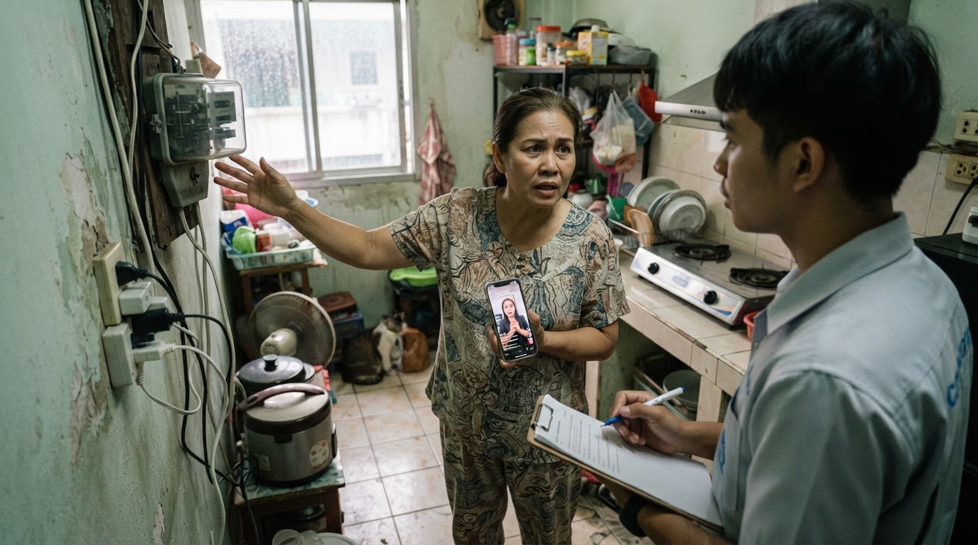 A Viral Electric Meter and the Shifting Terms of Domestic Hospitality