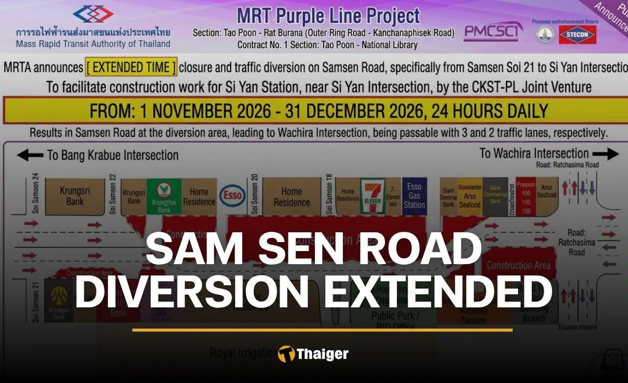 Bangkok's transit ambitions test the endurance of Sam Sen Road