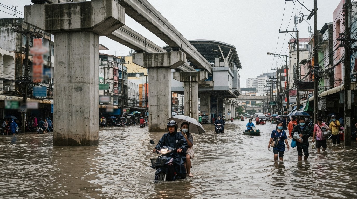 Hat Yai's Monorail Review Shows Transit Cannot Ignore Water