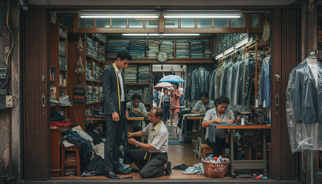Personal Tailoring Persists in Bangkok Amid Digital Trends