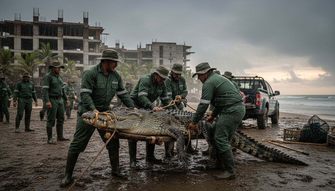 Crocodile Relocations Signal Operational Strain for Coastal Development