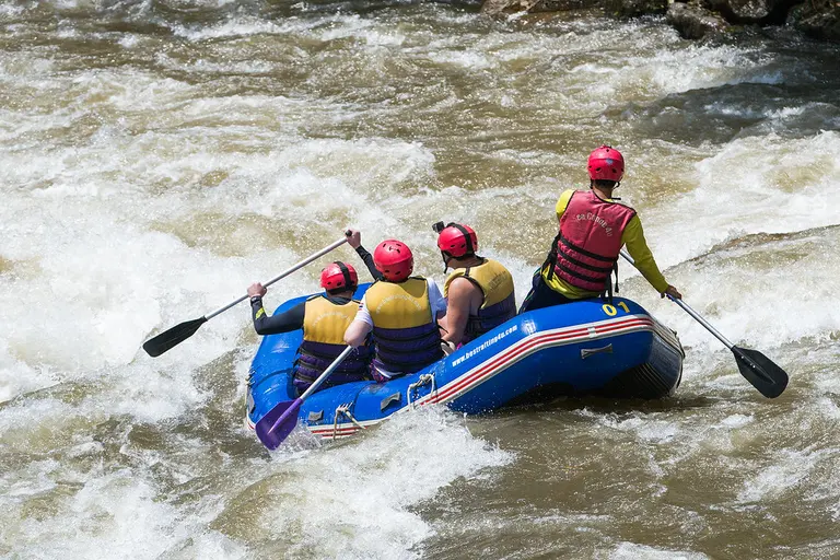 Whitewater rafting, Phuket island, Thailand