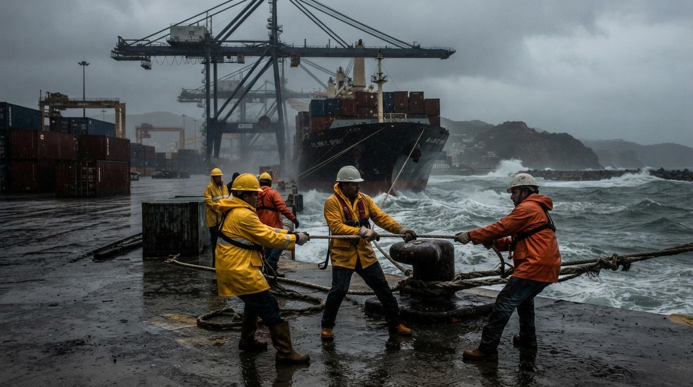 Storm Margins and the Real Vulnerability of Pacific Berths
