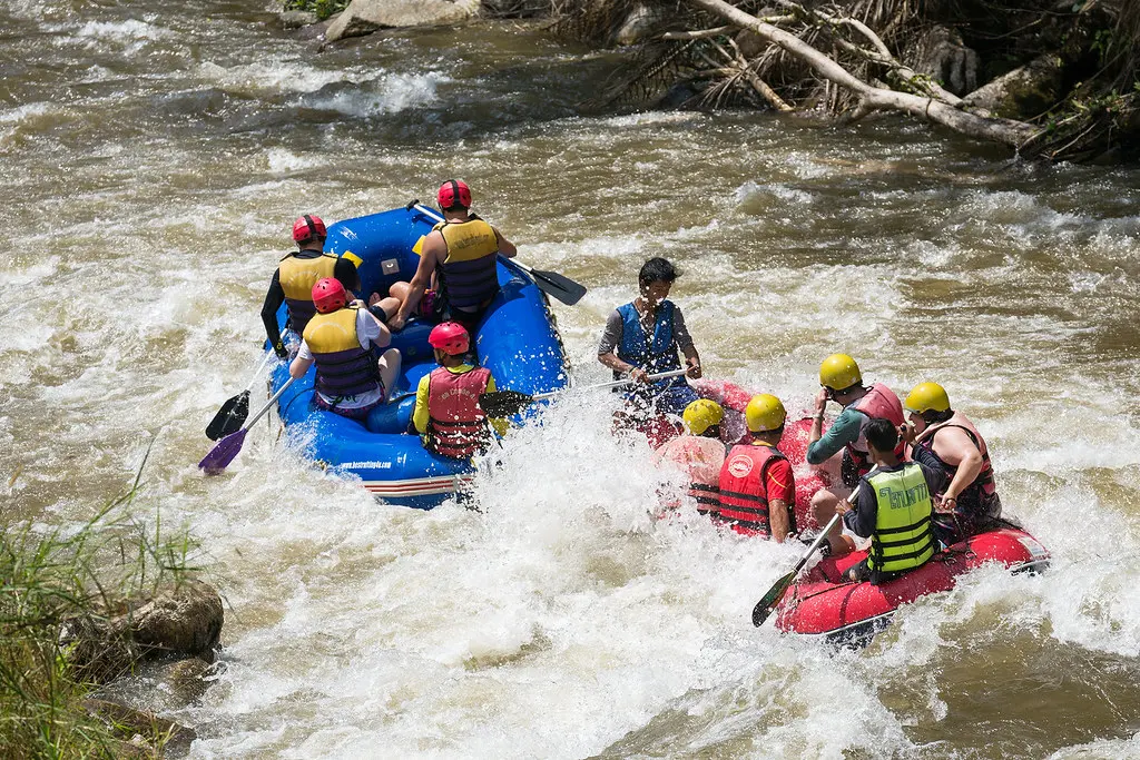 Whitewater rafting, Phuket island, Thailand