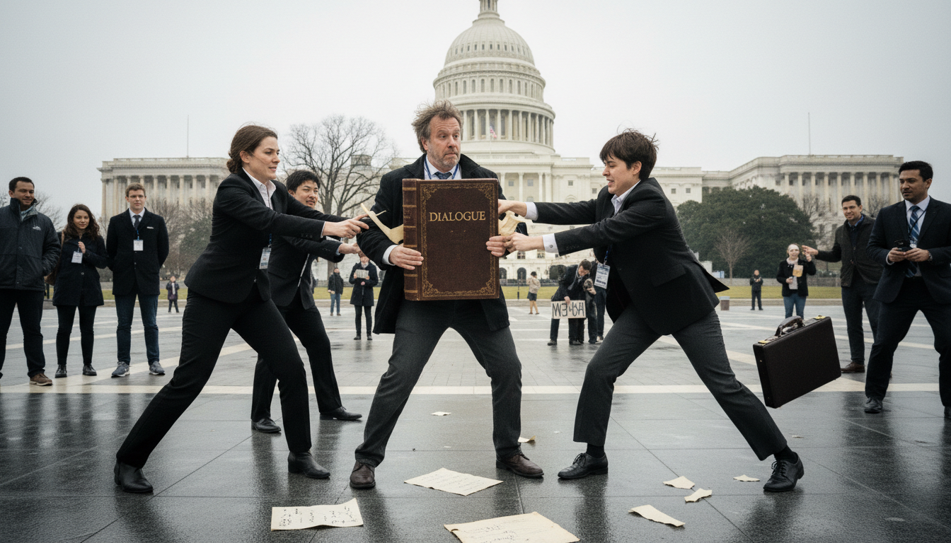 The Spectacle of Disagreement: A Journalist's Encounter on Capitol Hill