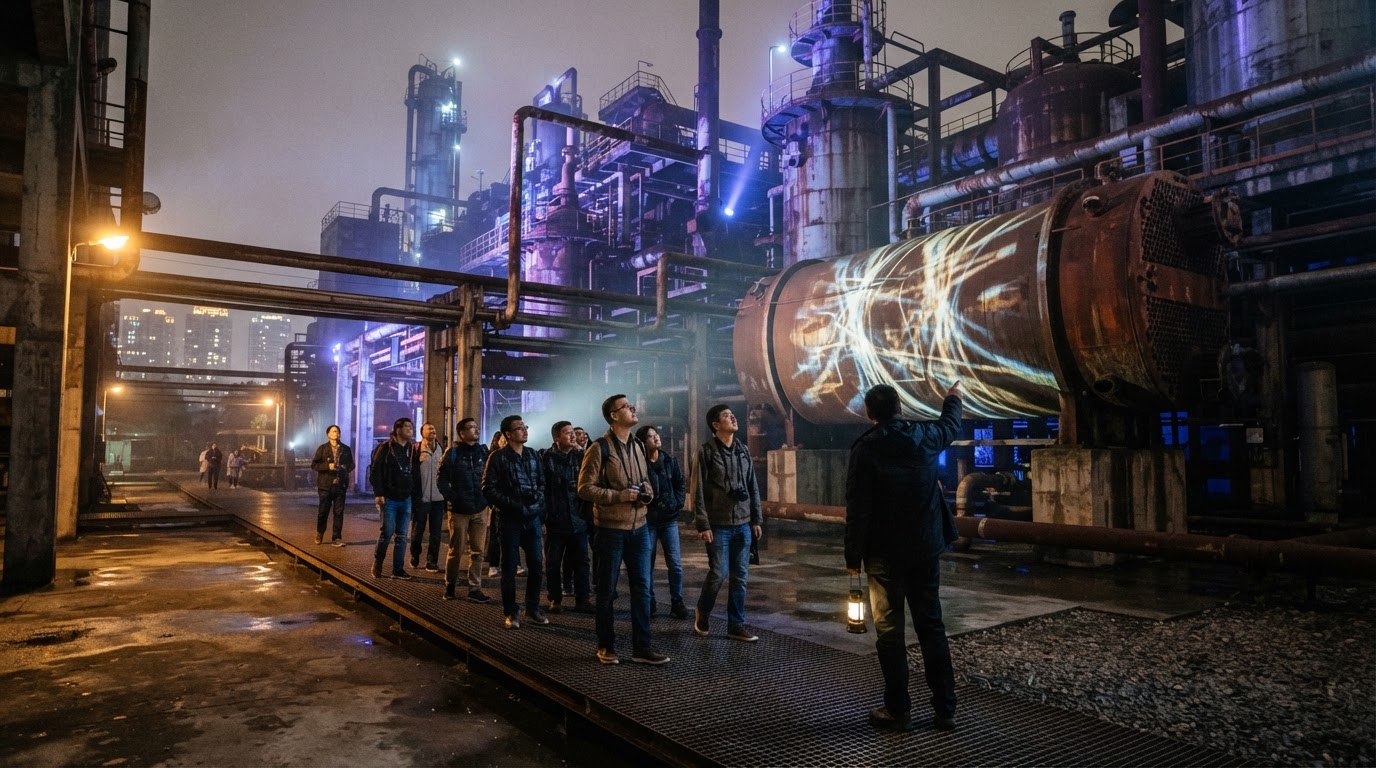 When Industrial Ruins Turn into Nighttime Entertainment