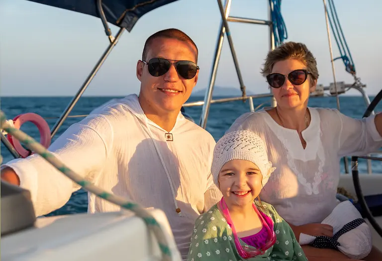 Andrey, Diana, Varvara and Valentina. Phuket Yacht - Maiton and Coral island, 07-Mar-2019